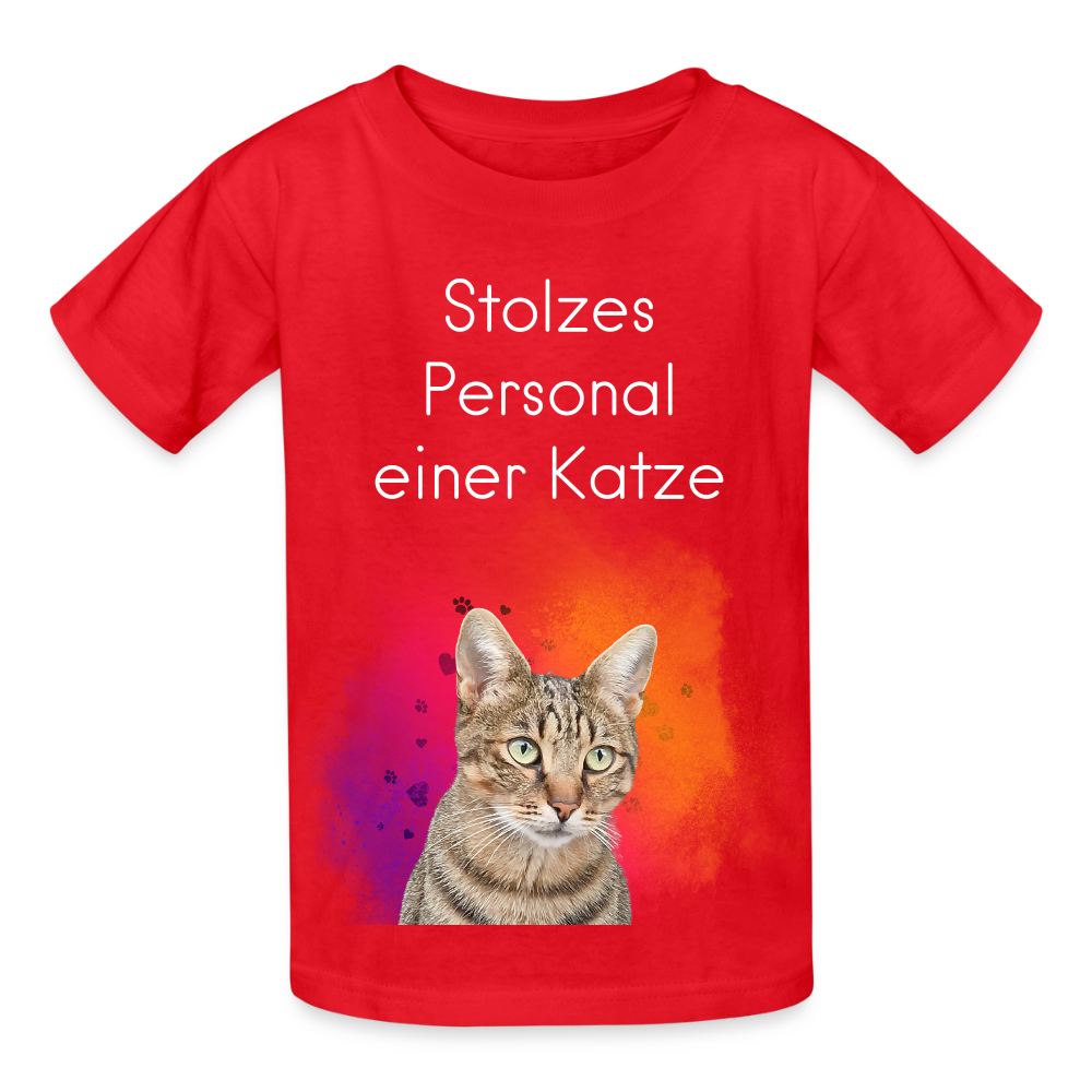 Pedro's T-Shirt Stolzes Personal einer Katze White Edition - LiNBW.