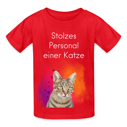 Pedro's T-Shirt Stolzes Personal einer Katze White Edition - LiNBW.