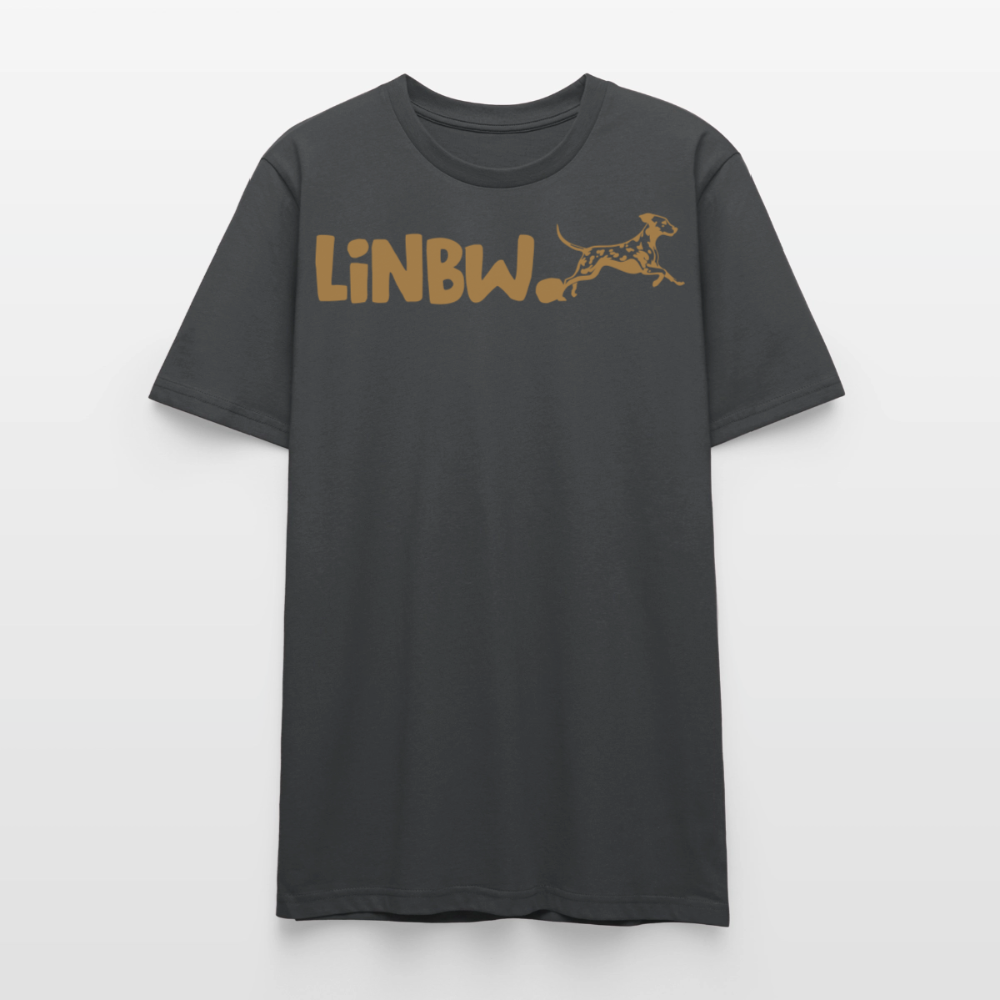 LiNBW. Unisex T-Shirt Premium Crew Brown Edition Life is not just black and white - Anthrazit
