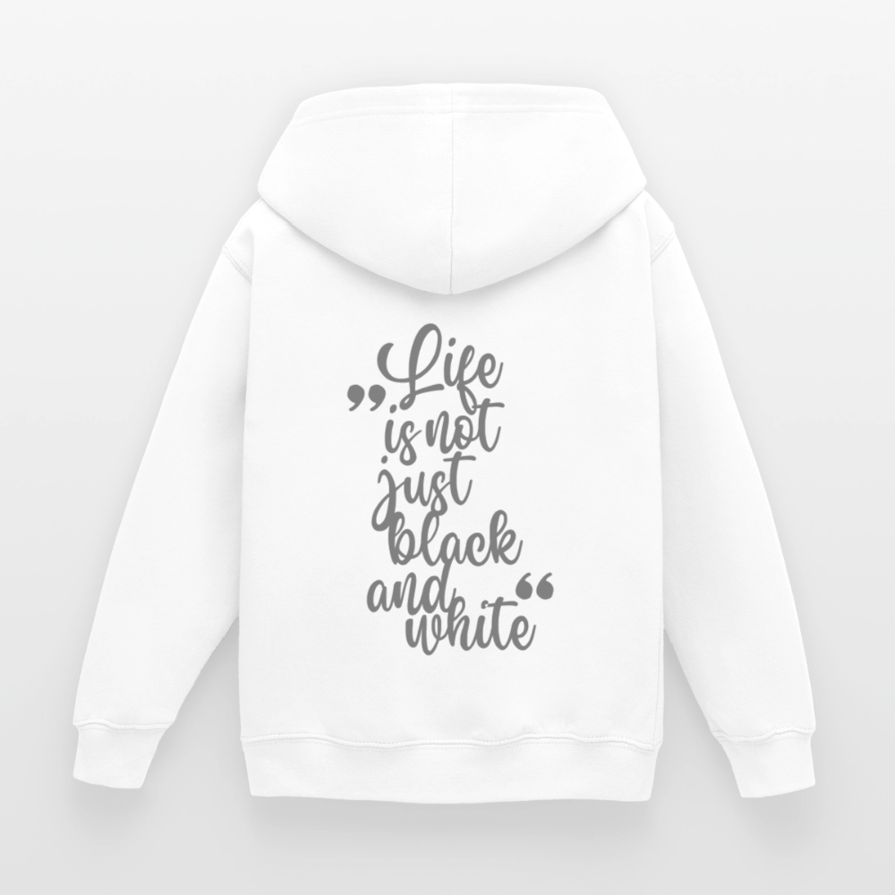 LiNBW. Crew Hoodie Life is not just black and white Edition Grey - LiNBW.
