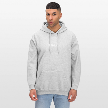 LiNBW. Crew Hoodie White Edition Life is not just black and white - Hellgrau meliert