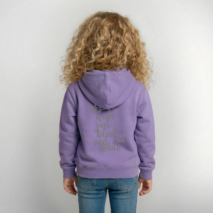 LiNBW. Crew Hoodie Life is not just black and white Edition Grey - LiNBW.