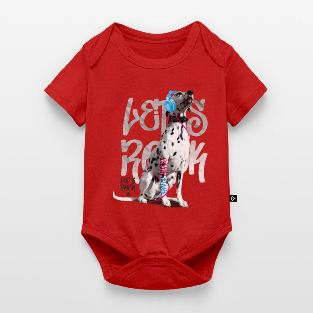 Boa´s Kurzarm-Body Let´s Rock - Rot