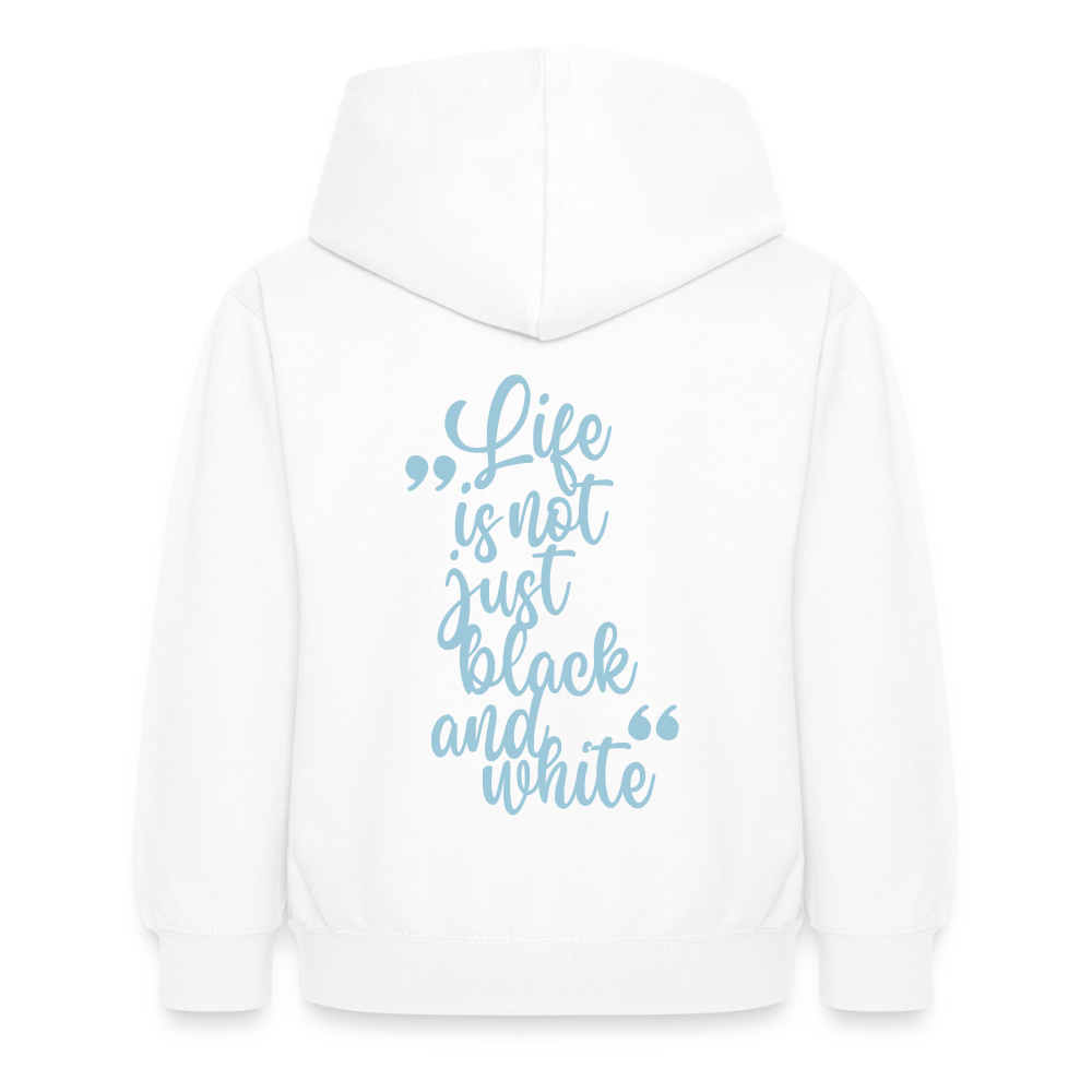 LiNBW. Crew Hoodie Life is not just black and white Edition Blue - LiNBW.