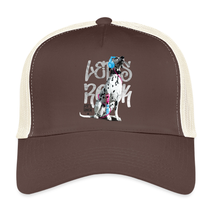 Boa´s Trucker Cap Let´s Rock - Braun/Beige