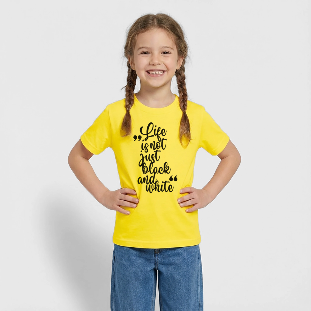 Life is not just black and white T-Shirt Black Edition - LiNBW.