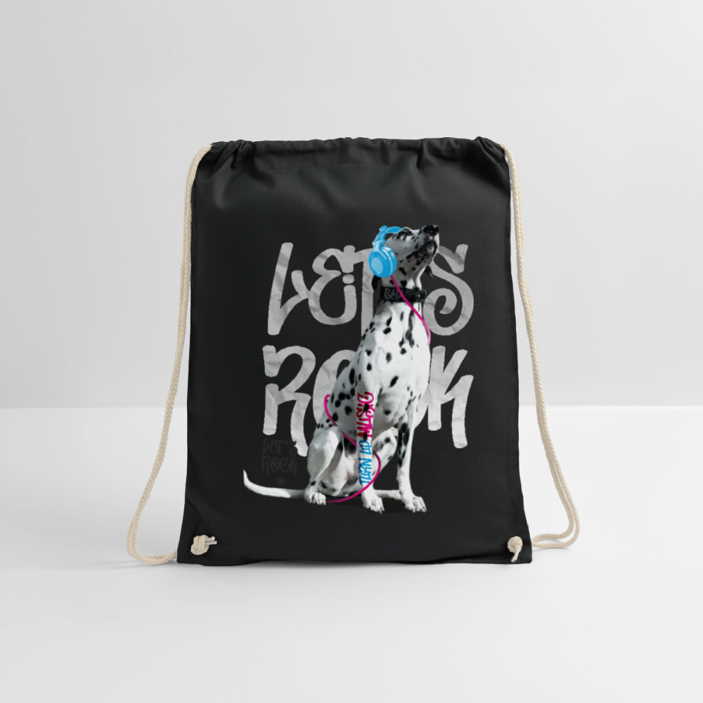 Boa´s Turnbeutel Let´s Rock - Schwarz