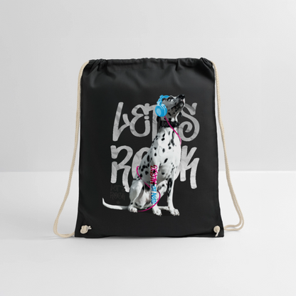 Boa´s Turnbeutel Let´s Rock - Schwarz
