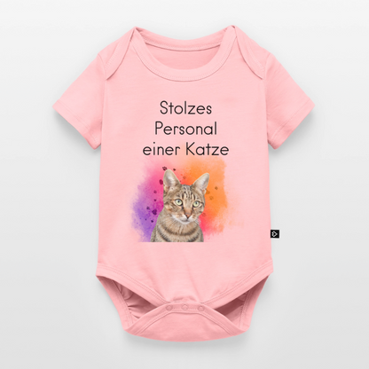 Pedro´s Kurzarm-Body Stolzes Personal einer Katze Black Edition - LiNBW.
