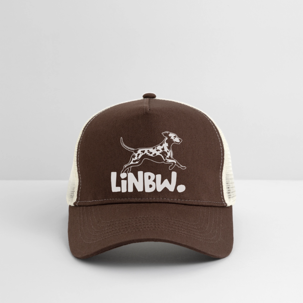 LiNBW. Trucker Cap White Edition - Braun/Beige