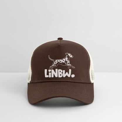 LiNBW. Trucker Cap White Edition - Braun/Beige