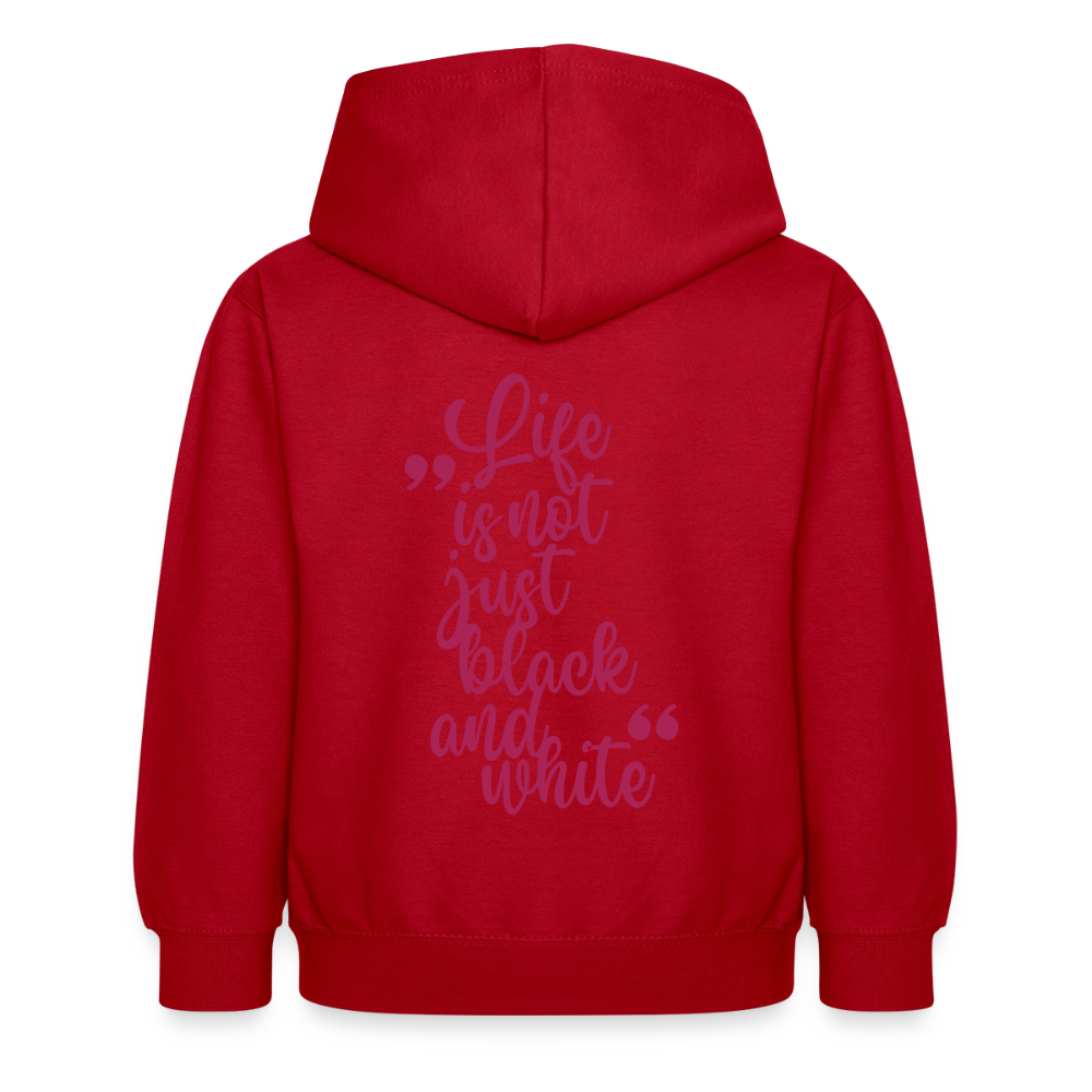 LiNBW. Crew Hoodie Life is not just black and white Edition Pink - LiNBW.