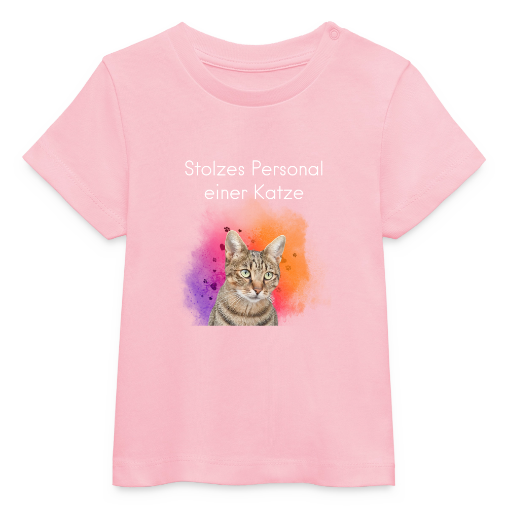 Pedro's T-Shirt Stolzes Personal einer Katze White Edition - LiNBW.