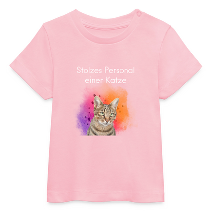 Pedro's T-Shirt Stolzes Personal einer Katze White Edition - LiNBW.