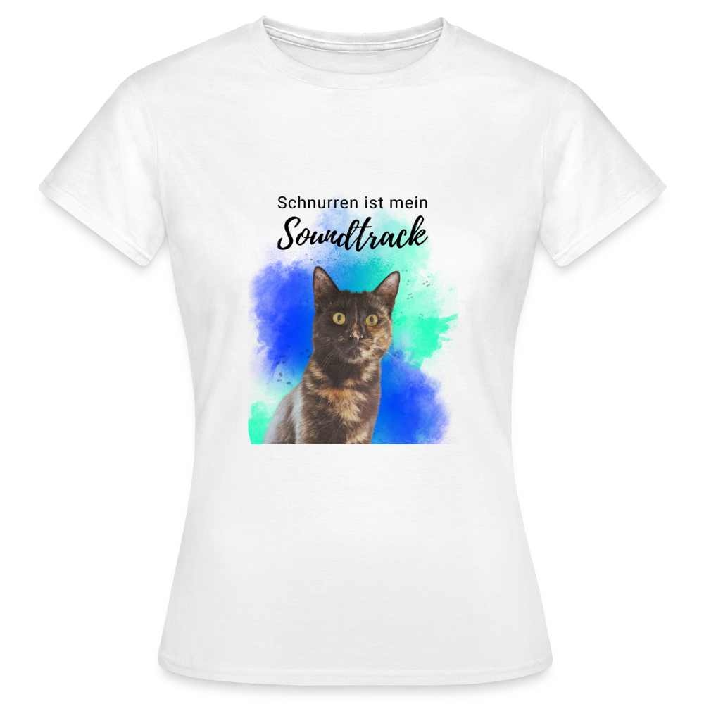 Nala's T-Shirt Schnurren ist mein Soundtrack Black Edition - Weiß
