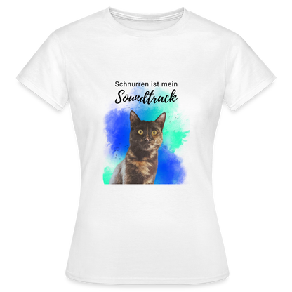 Nala's T-Shirt Schnurren ist mein Soundtrack Black Edition - Weiß