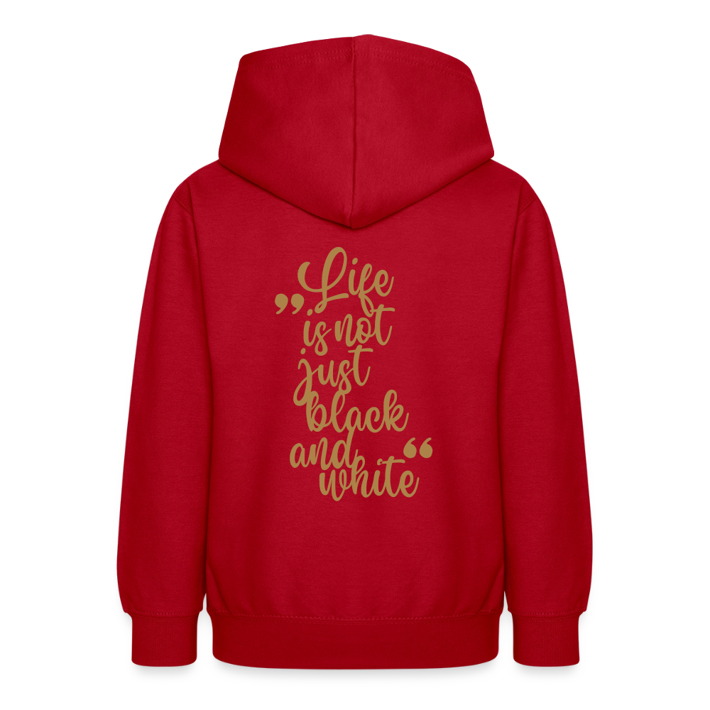LiNBW. Crew Hoodie Life is not just black and white Edition Brown - LiNBW.