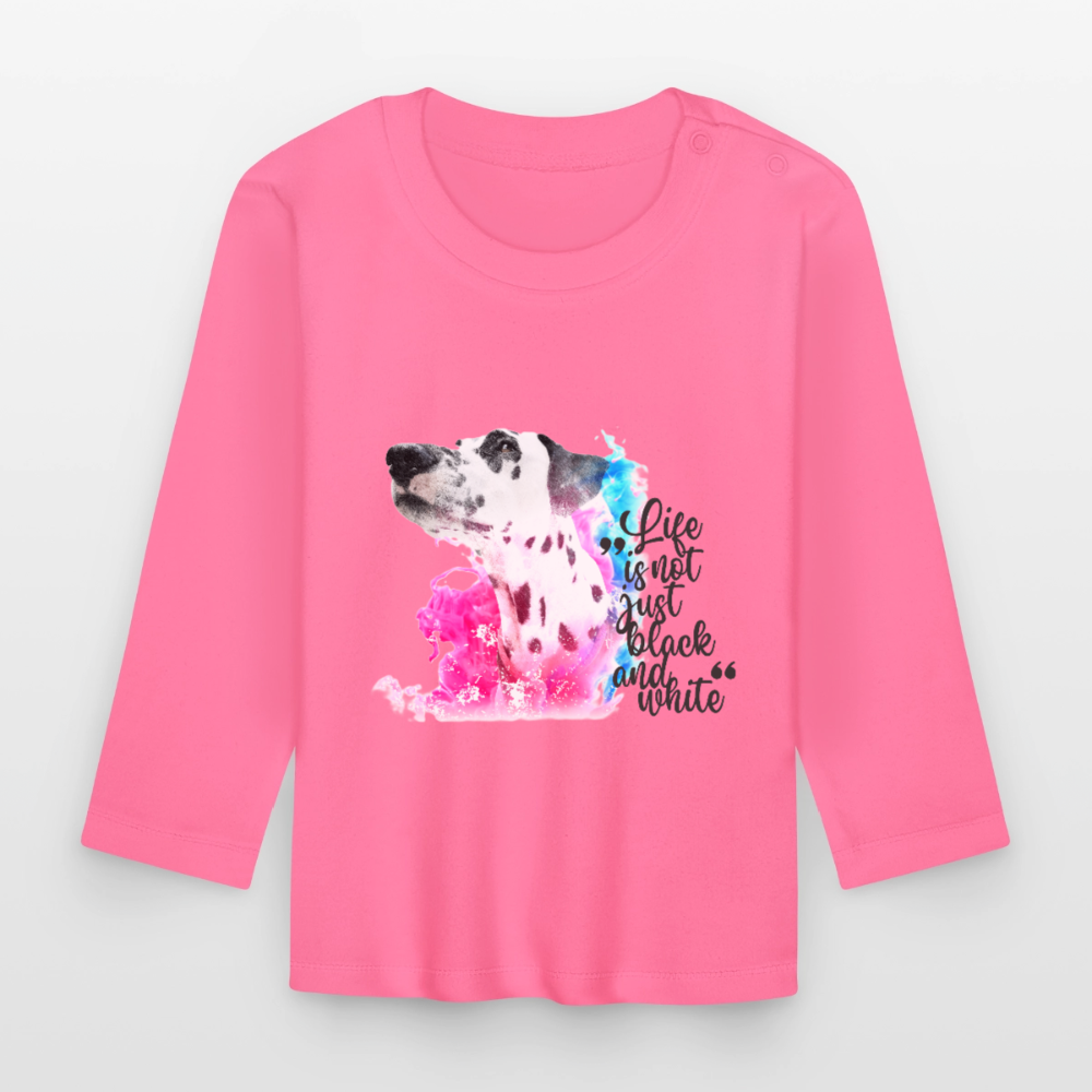 Boa´s Langarmshirt Splash Life is not just black and white - Azalea