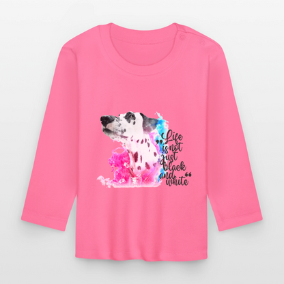 Boa´s Langarmshirt Splash Life is not just black and white - Azalea