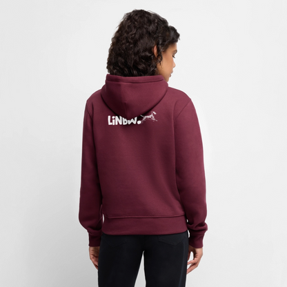 Life is not just black and white Hoodie White Edition - Burgunderrot