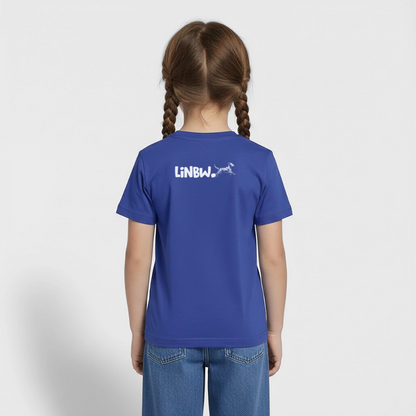 Boa's T-Shirt Splash White Edition Life is not just black and white - Royalblau