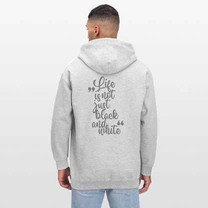 LiNBW. Crew Hoodie Grey Edition Life is not just black and white - Hellgrau meliert