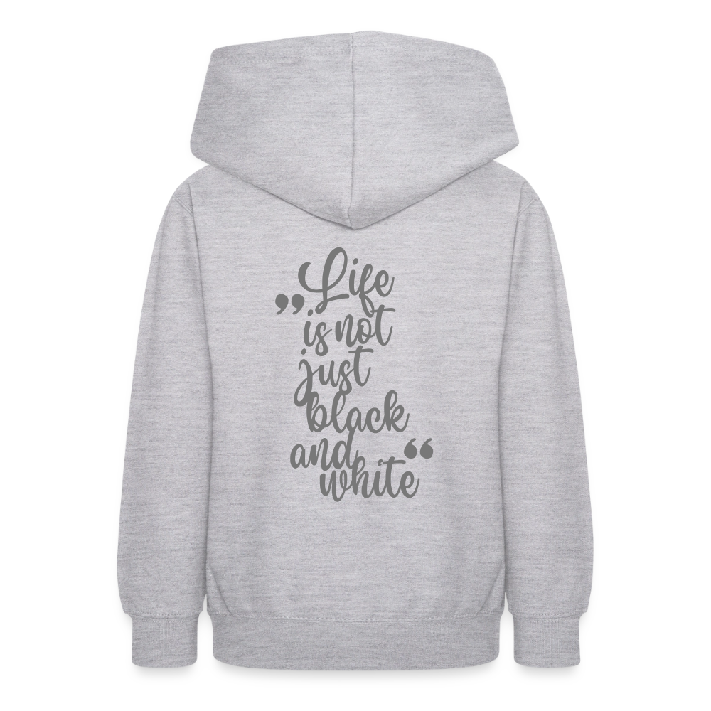 LiNBW. Crew Hoodie Life is not just black and white Edition Grey - LiNBW.