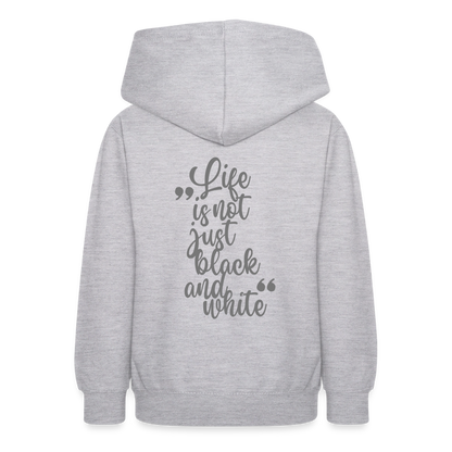 LiNBW. Crew Hoodie Life is not just black and white Edition Grey - LiNBW.