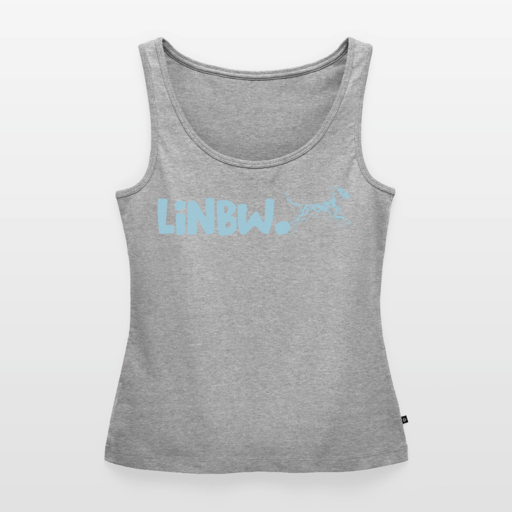 LiNBW. Tank Top Premium Blue Edition Life is not just black and white - Grau meliert