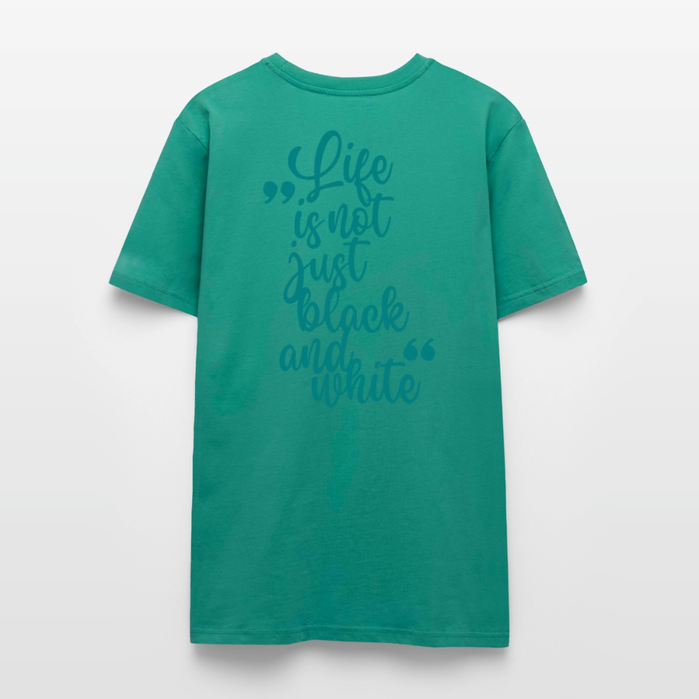 LiNBW. Unisex T-Shirt Premium Crew Blue Edition Life is not just black and white - LiNBW.