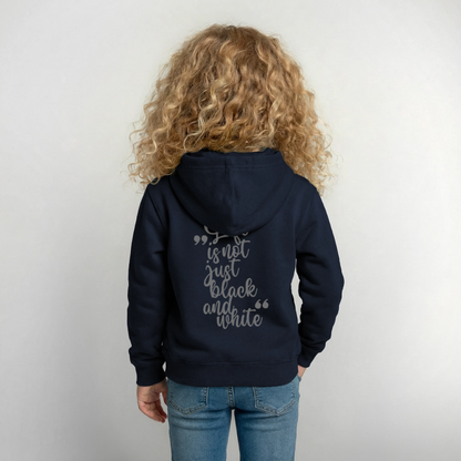 LiNBW. Crew Hoodie Life is not just black and white Edition Grey - LiNBW.