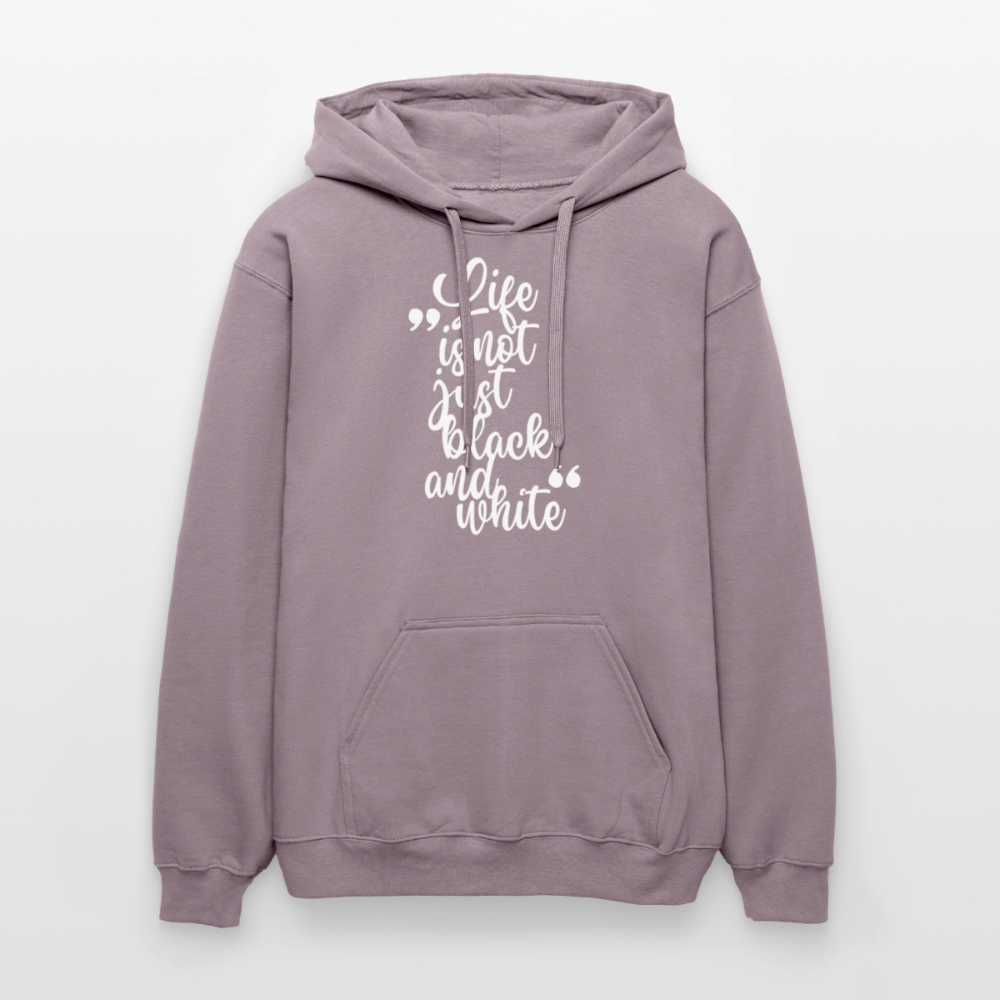 Life is not just black and white Hoodie White Edition - Lilagrau 