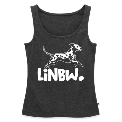LiNBW. Tank Top Premium White Edition - Anthrazit meliert