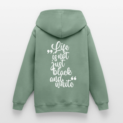 LiNBW. Crew Hoodie Life is not just black and white Edition White - LiNBW.