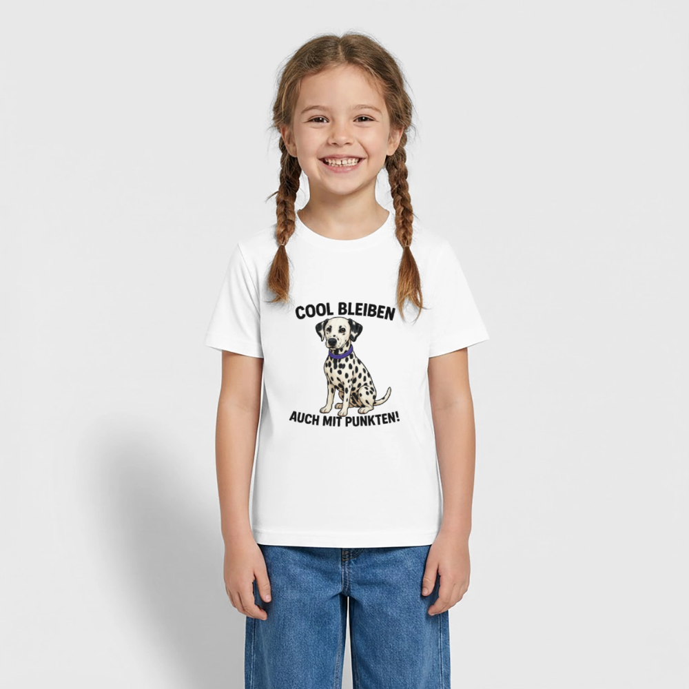 Davina's T-Shirt Cool bleiben auch mit Punkten - Weiß