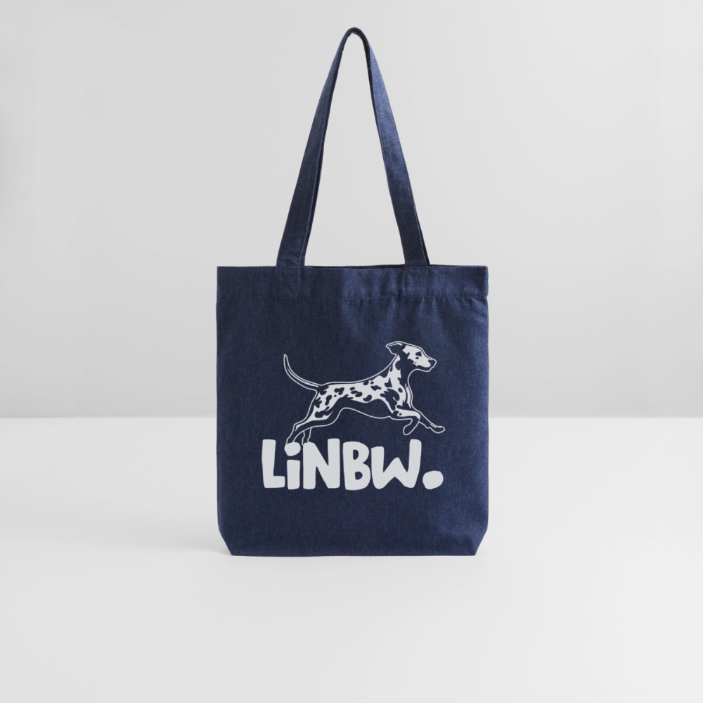 LiNBW. Stoffbeutel White Edition - melange Blue