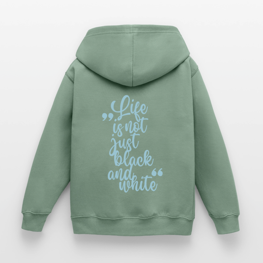 LiNBW. Crew Hoodie Life is not just black and white Edition Blue - LiNBW.