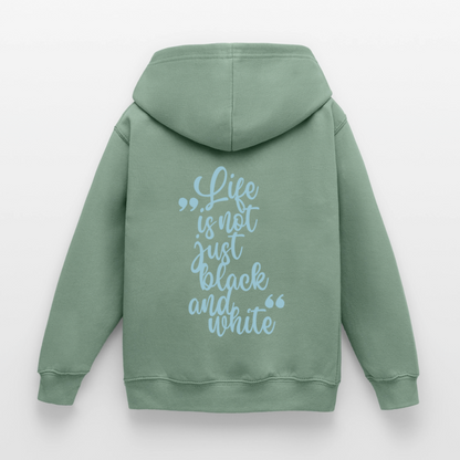 LiNBW. Crew Hoodie Life is not just black and white Edition Blue - LiNBW.