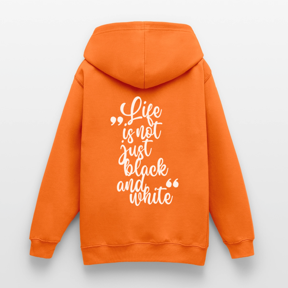 LiNBW. Crew Hoodie Life is not just black and white Edition White - LiNBW.