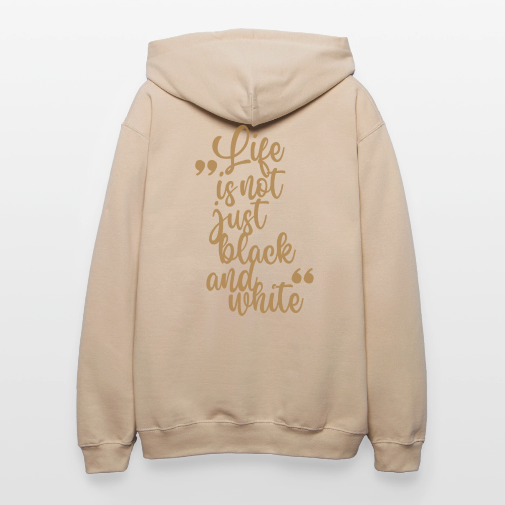 LiNBW. Crew Hoodie Brown Edition Life is not just black and white - Sand