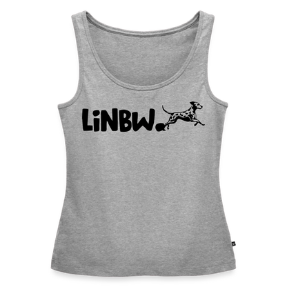 LiNBW. Tank Top Premium Black Edition Life is not just black and white - Grau meliert
