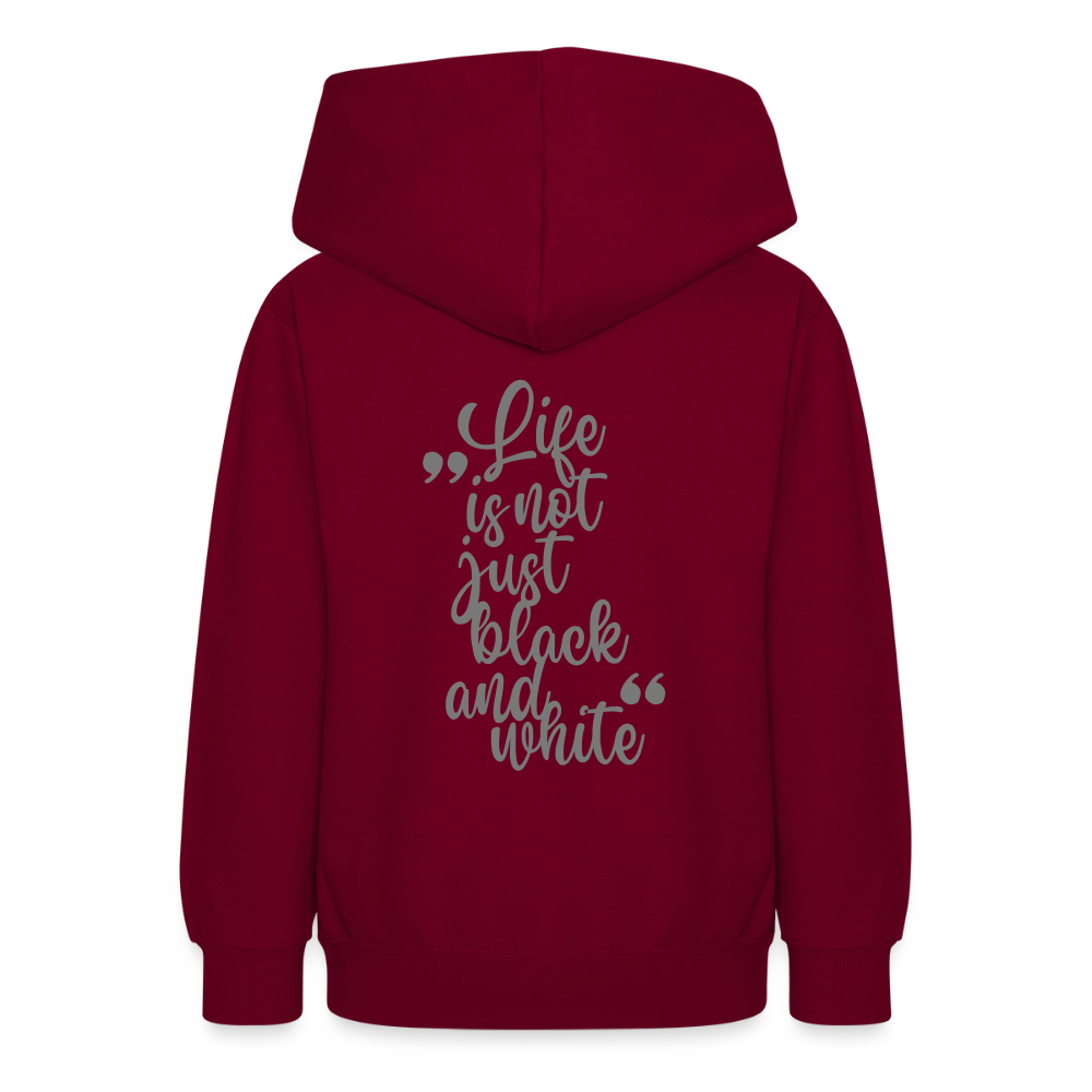 LiNBW. Crew Hoodie Life is not just black and white Edition Grey - LiNBW.