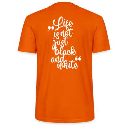 LiNBW. Unisex T-Shirt Premium Crew White Edition Life is not just black and white - Tieforange