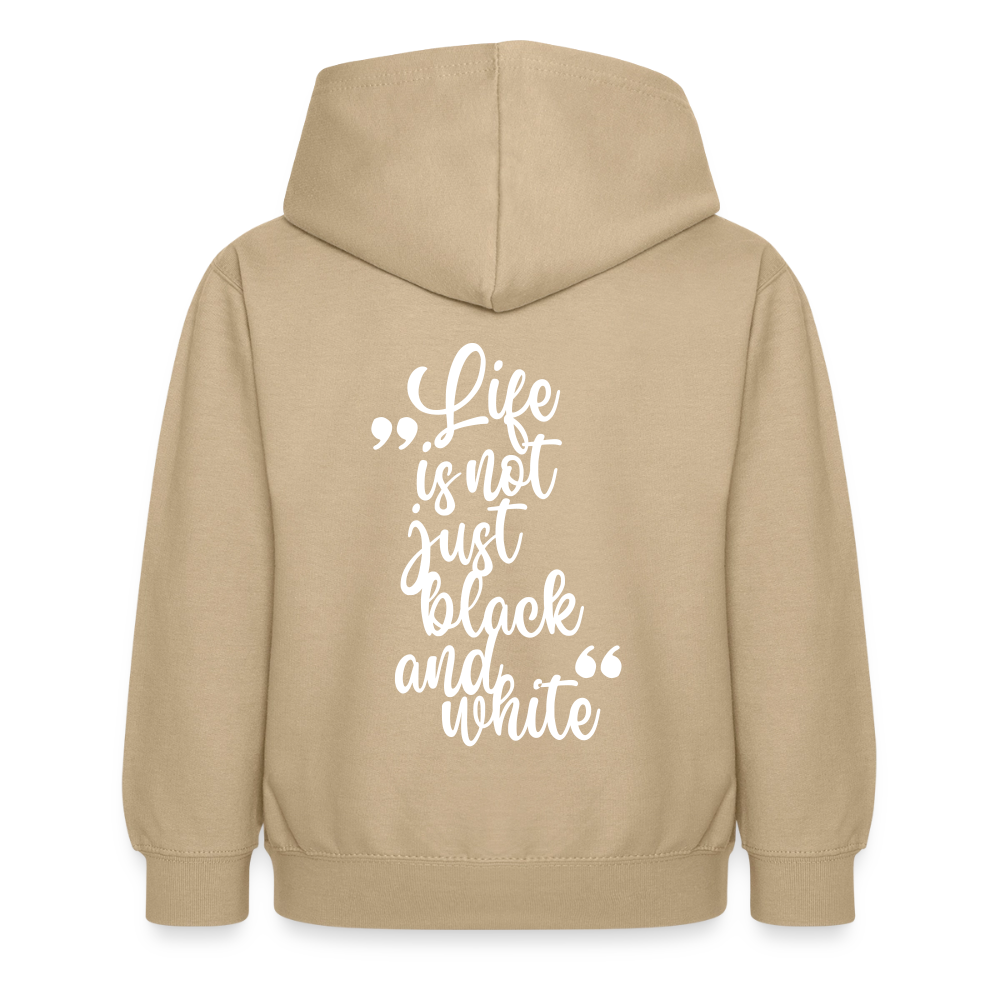 LiNBW. Crew Hoodie Life is not just black and white Edition White - LiNBW.