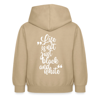 LiNBW. Crew Hoodie Life is not just black and white Edition White - LiNBW.