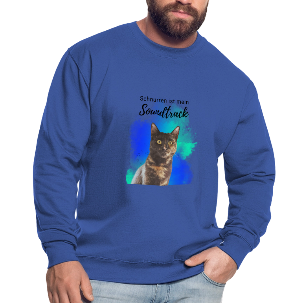 Nala's Classic Pullover Schnurren ist mein Soundtrack Black Edition - Royalblau