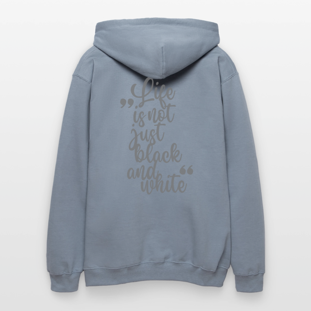 LiNBW. Crew Hoodie Grey Edition Life is not just black and white - Blau