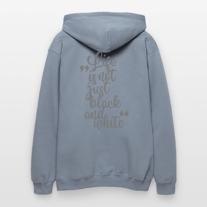 LiNBW. Crew Hoodie Grey Edition Life is not just black and white - Blau