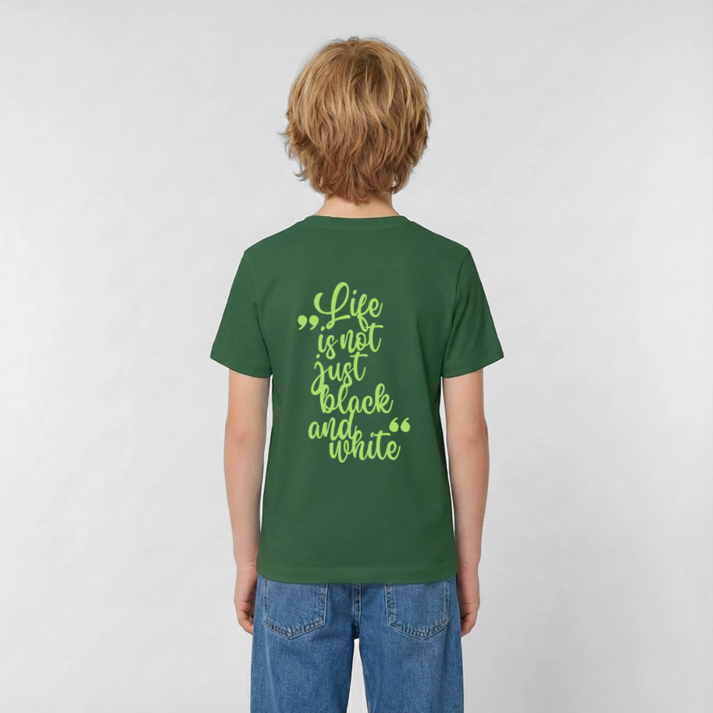 LiNBW. Crew T-Shirt Green Edition Life is not just black and white - LiNBW.