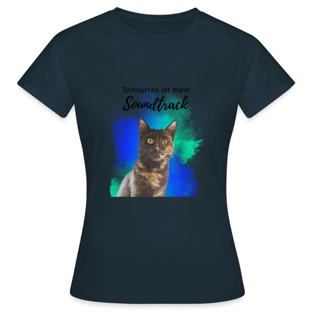 Nala's T-Shirt Schnurren ist mein Soundtrack Black Edition - Navy